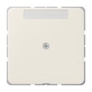 Jung 590NAA cable outlet with strain relief with label field, Duroplast, CD series, white