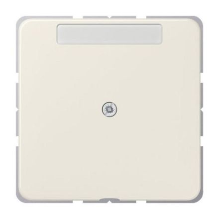 Jung 590NAA cable outlet with strain relief with label field, Duroplast, CD series, white