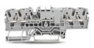 Wago 2002-1801 TOPJOB 2.5 (4) mm grey 4 conductor feed-through terminal