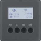 BERKER 85745226 KNX-RF timer quicklink Q.1/Q.3 | with display | anthracite velvet