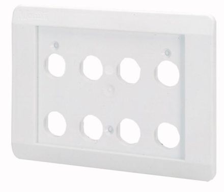 Eaton E8 flush-mounted panel, grey, 8 mounting positions, 054423