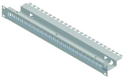 PROTEC.net 05300700 PNKSV24 for 24xRJ45 module PNKM light grey patch panel empty modular 19' 1U