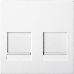 MERTEN MEG4562-0419 Central plate 2-way polar white