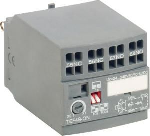 ABB Stotz-Kontakt TEF4S-ON, electronic time relay, spring-loaded connection, for front mounting, 1SBN020113R1000