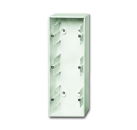 Busch-Jaeger 1703-884 surface-mounted housing, 3-way housing studio white matt