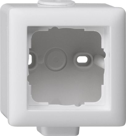 Gira 006127 surface-mounted housing 1-way Standard 55 pure white matt
