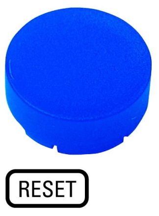 Eaton M22-XDLH-B-GB14 button lens, high blue, RESET, 218379