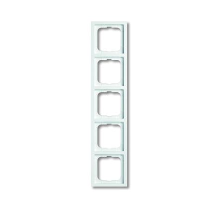 Busch-Jaeger 1725-184K future® linear cover frame, 5-way frame studio white