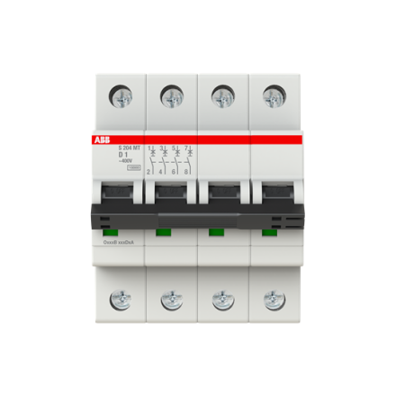 ABB Stotz-Kontakt 2CDS274445R0011 S204MT-D1 D-Char.10kA 1A 4P circuit breaker