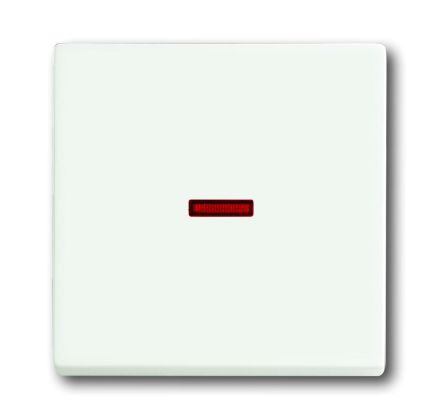 Busch-Jaeger 1789-884 rocker switch, with small red dome, studio white matt
