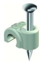 OBO Bettermann 2012 for cable 12mm L: 45mm light grey ISO nail clip, 2228033