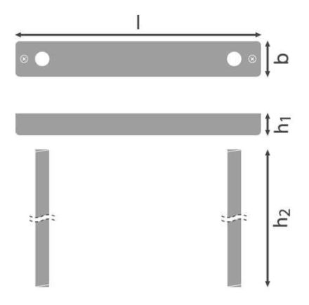 LEDVANCE Osram EM SIGN HB 27M SUSP EM SIGN HB 27M SUSPENSION POLE KIT