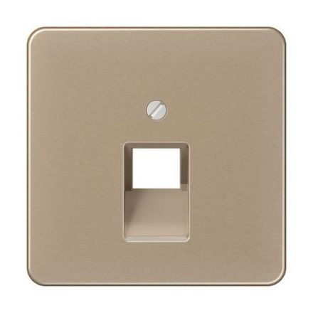 Jung CD569-1UAGB cover for IAE/UAE junction boxes 1 x 8-pin, anodized aluminum, CD series, gold-bronze
