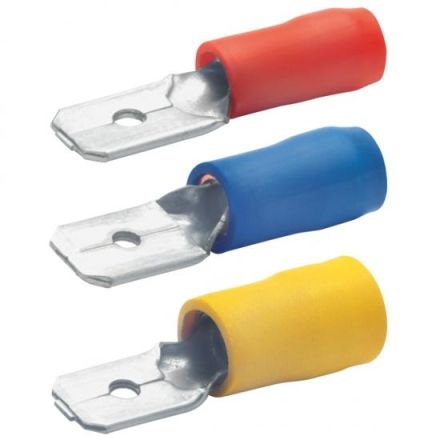 Klauke 8302B 4.8x0.5mm 1.5-2.5qmm insulated tinned flat plug