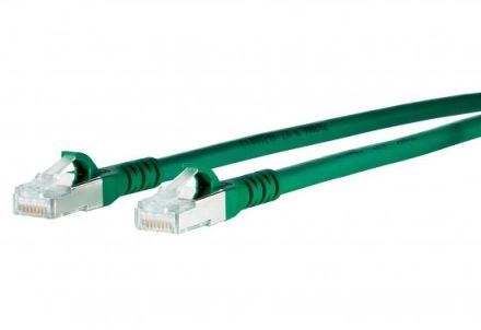 METZ CONNECT ISO/IEC 10G AWG26 2xRJ45 green 0.5m patch cable Cat6A, 1308450555-E