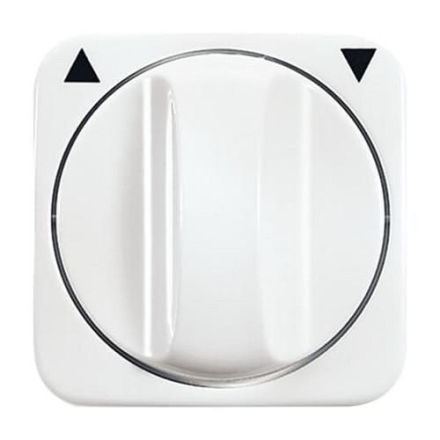 Busch-Jaeger 2542 DR-214 central plate, with rotary handle, with print alpine white