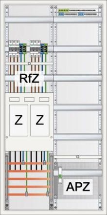 ABN eHZ 2Z 1V 1APZ sHS IP43 SK2 5-pole meter cabinet (S27EA220)