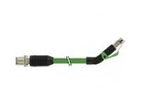 Murrelektronik 7000-44721-7960500 M12/RJ45 PUR 2x2x0.34 shielded green 5m connection cable Ethernet