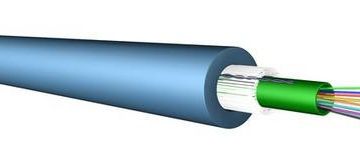 Draka Comteq U-DQ(ZN)BH 3000N 12G50 OM5 blue fiber optic universal cable Eca