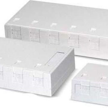 Dätwyler 418035 AP for 2x KeystoneModul pure white data connection box