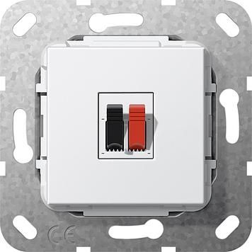 Gira 569203 loudspeaker connection 1-way insert pure white