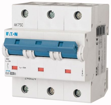 Eaton PLHT-D20/3 circuit breaker, 20A, 3p, D-Char, 248042