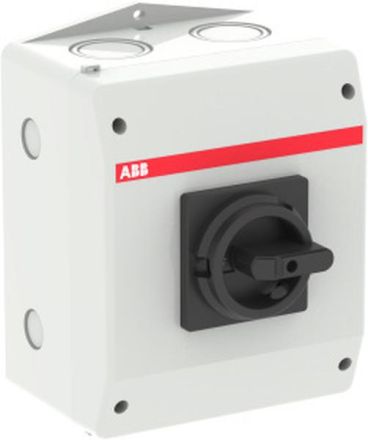 ABB Stotz-Kontakt OTU63B4MS3, switch disconnector in housing 4-pole 63A 690V with black handle, 1SCA132690R1001