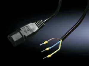 RITTAL 6450060 Connection cable with one-sided cold appliance plug 1.5m