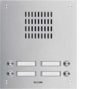 Elcom 1104181 flush-mounted door station TVG-4/2 stainless steel