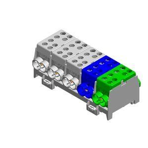 Pollmann 2080518 HLAK 35-5-10-S gr/gg/bl 5-pole main line branch terminal