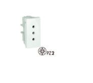 EFAPEL SAFETY EARTH SOCKET(ITALIAN)10A-1MOD MATTE WH