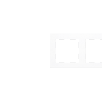 Zennio 980000209 ZS55. Frame - 2 modules - Matt white