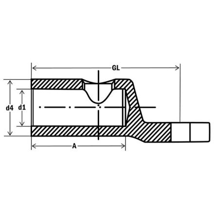 HAUPA 293142 screw cable lug Cu 50-150qmm M12