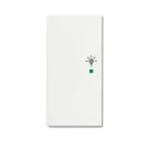 Busch-Jaeger 6231-21-884 Rocker, 2-way left, with symbol 'light' studio white matt