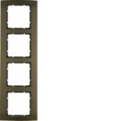 Berker 10143001 frame aluminum, brown/anthracite Berker B.3
