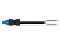 Wago 771-8982/116-601 connection cable 2x1.5mm² Bu, 6m, black