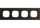 Gira 0214127 4-way cover frame Gira Esprit aluminum brown