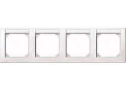 MERTEN 471419 Frame 4-way horizontal polar white glossy