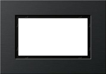 Gira 1001126 cover frame 1.5-way Gira Esprit aluminum black