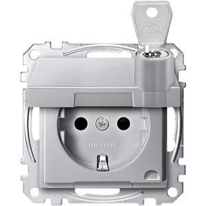 MERTEN MEG2315-0460 SCHUKO socket aluminum System M
