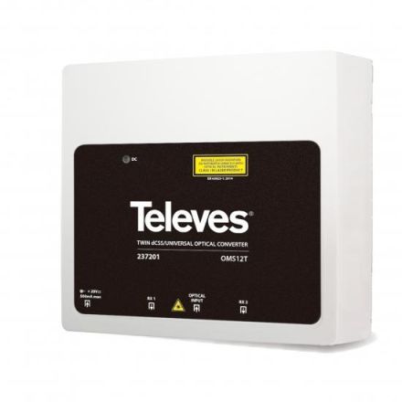 Televes OMS12T SAT/dCSS TWIN + terr. Optical converter
