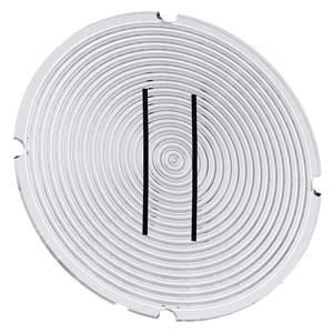 Siemens 3SU1900-0AB71-0QC0 Insert plate round milky symbol II