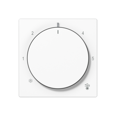 Jung A1749BFWW cover for room temperature controller inserts, thermoplastic, AS/A series, alpine white