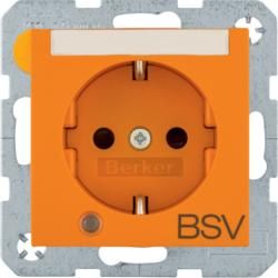 Berker 41101924 socket SCHUKO BSV BSF bel.S.1 matt or