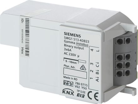 SIEMENS 5WG1513-4DB23 Switching actuator module | 3-way, 6 A