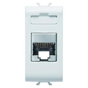 Gewiss GW10422 1M RJ45 Cat.5E FTP white network connection box
