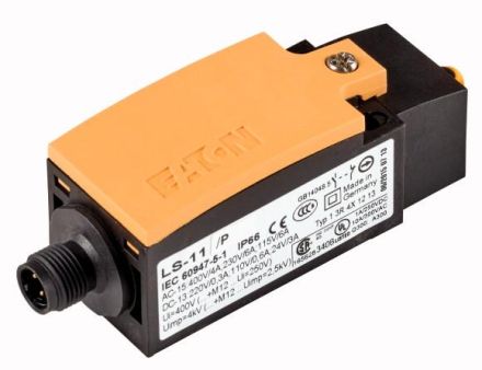 Eaton LS-11/P-M12A position switch, 1NO+1NC, roller plunger, M12A, 178137