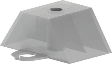 Reisser 007018P011-0010017-1 Spacer 70/18 RN 7018, K 70/18, plastic, blank, packed 25 a