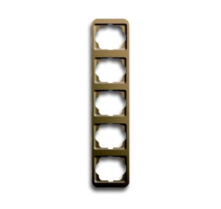 Busch-Jaeger 1735-21 cover frame, 5-way frame bronze