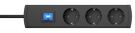 Kopp 232505009 UNOversal 3-way anthracite 1.4m power strip